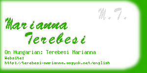 marianna terebesi business card